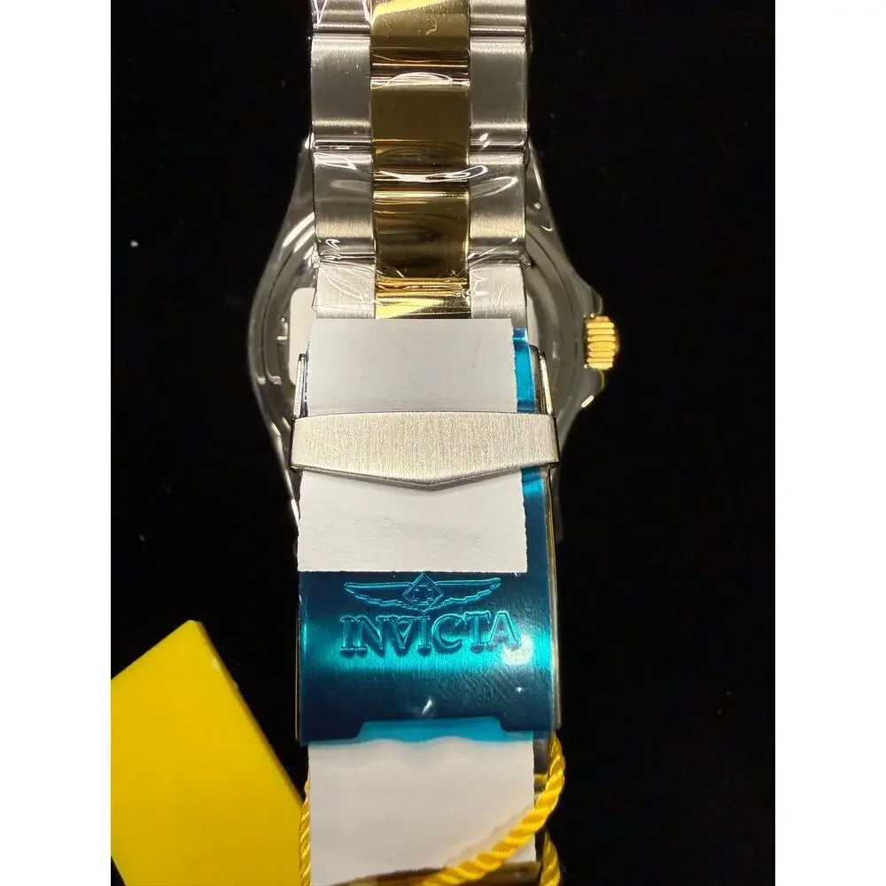 Invicta Pro Diver Watch Men 43mm Black Dial Two Tone Date Bracelet Round 30023